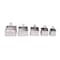 Bklyn Steel Co. Set of 5 Square Ridged Biscuit Cutters 48170 - alternate 1